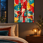 Retro Pop Soda Still Life Metal Wall Art — retro bedroom