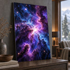 Deep Nebula Storm Space Metal Wall Art — thumbnail