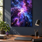 Deep Nebula Storm Space Metal Wall Art — creative study