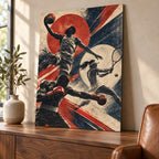 Vintage Multi-Sport metal wall art — thumbnail