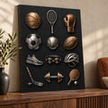 Minimal Sports Icons metal wall art — thumbnail