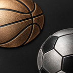 Minimal Sports Icons metal wall art — macro print surface