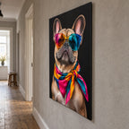 Funny French Bulldog Metal Wall Art — image 7