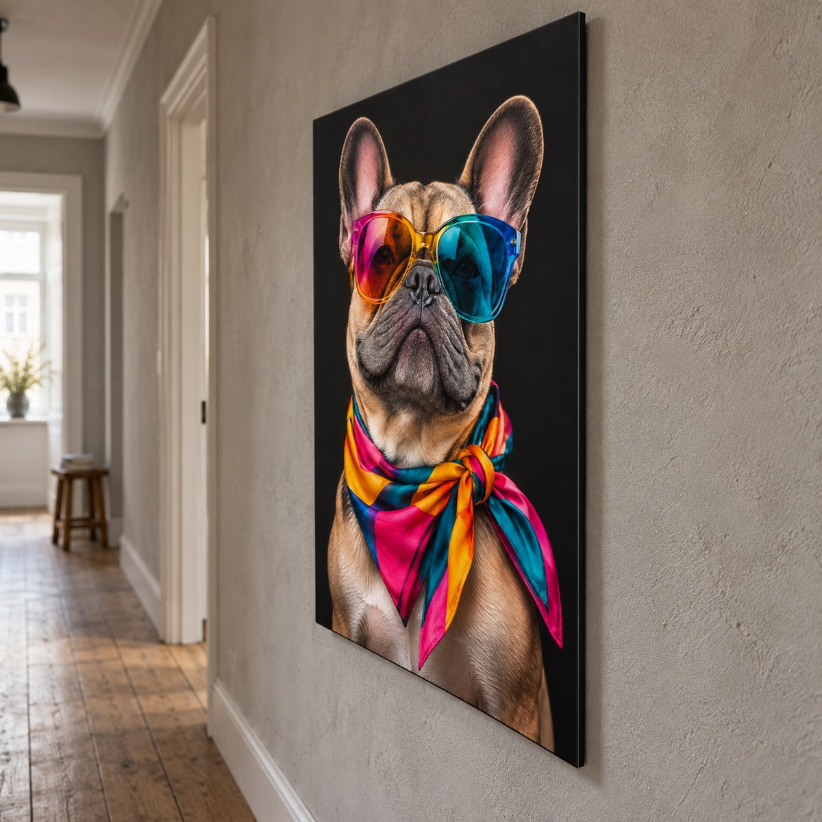 Funny French Bulldog Metal Wall Art — image 7