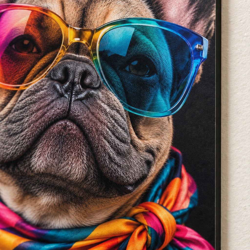 Funny French Bulldog Metal Wall Art — image 8