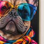 Funny French Bulldog Metal Wall Art — image 8