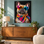 Funny French Bulldog Metal Wall Art — image 9