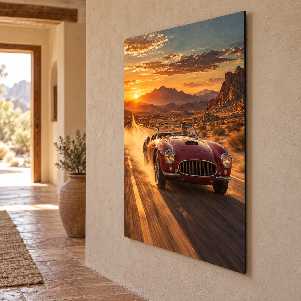 Vintage Roadster Desert Car Metal Wall Art — image 7