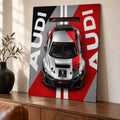 Audi R8 LMS GT3 メタルウォールアート – シルバーカーポスター
